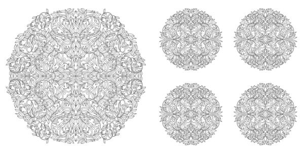 Floral Mandalas Coloring Book
