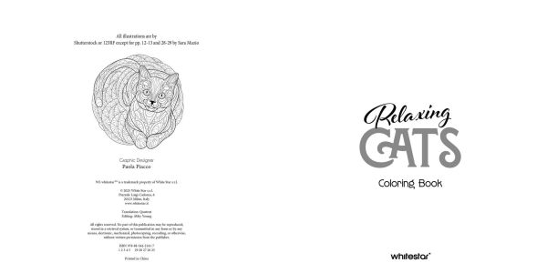 Relaxing Cats Coloring Book