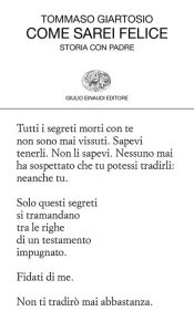 Title: Come sarei felice, Author: Tommaso Giartosio