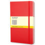Moleskine Classic Notebook, Large, Squared, Red, Hard Cover (5 x 8.25)