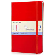 Title: Moleskine Art Plus Sketchbook, Large, Plain, Red, Hard Cover (5 x 8.25)