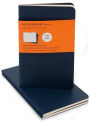 Moleskine Cahier Navy Blue Pocket Ruled Journal, Set of 3