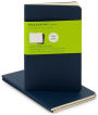Moleskine Cahier Navy Blue Pocket Plain Journal, Set of 3