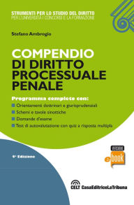 Title: Compendio di diritto processuale penale, Author: Stefano Ambrogio