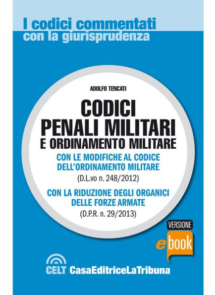 Codici penali militari e ordinamento militare