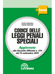 Title: Codice delle leggi penali speciali, Author: Pietro Dubolino