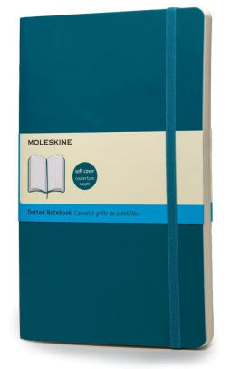 Moleskine Classic Soft Underwater Blue Large Dotted Notebook By