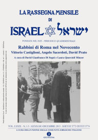Title: La Rassegna Mensile di Israel LXXIX 2014 (Rabbini di Roma nel Novecento), Author: AA.VV.