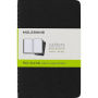 Moleskine Cahier Black Pocket Plain Journal, Set of 3