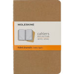 Alternative view 1 of Moleskine Cahier Journal (Set of 3), Pocket, Ruled, Kraft Brown, Soft Cover (3.5 x 5.5): set of 3 Ruled Journals