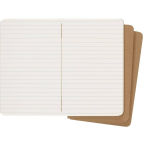 Alternative view 4 of Moleskine Cahier Journal (Set of 3), Pocket, Ruled, Kraft Brown, Soft Cover (3.5 x 5.5): set of 3 Ruled Journals