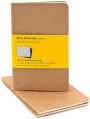 Moleskine Cahier Kraft Pocket Squared Journal, Set of 3
