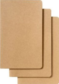 Title: Moleskine Cahier Journal (Set of 3), Large, Plain, Kraft Brown, Soft Cover (5 x 8.25): set of 3 Plain Journals