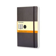 Moleskine Classic Notebook, Large, Ruled, Black, Soft Cover (5 x 8.25)