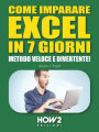 COME IMPARARE EXCEL IN 7 GIORNI. Metodo Veloce e Divertente!