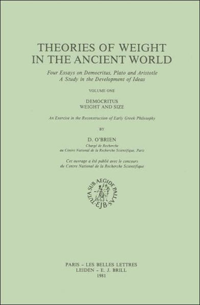 Theories of Weight in the Ancient World