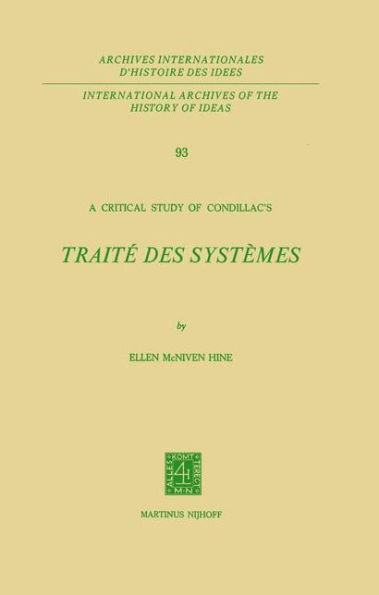 A Critical Study of Condillac's: Traité des Systèmes
