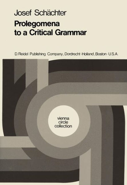 Prolegomena to a Critical Grammar / Edition 1