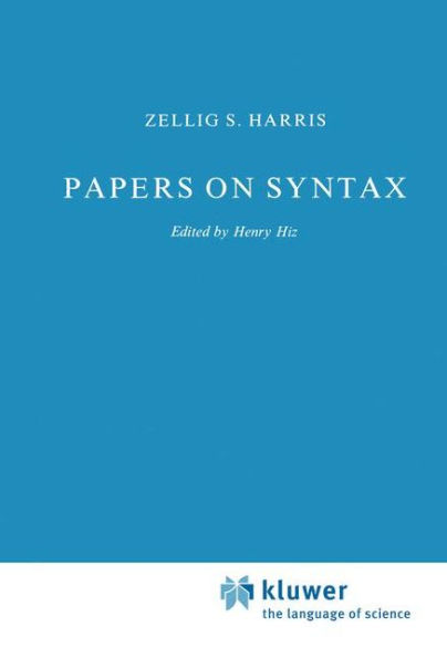 Papers on Syntax