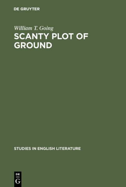 Scanty plot of ground: Studies in the Victorian sonnet