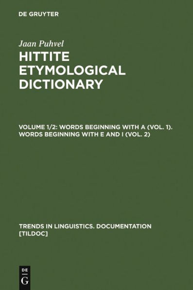 Words beginning with A (Vol. 1). Words beginning with E and I (Vol. 2) / Edition 1