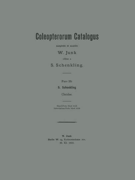 Coleopterorum Catalogus