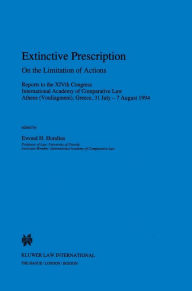 Title: Extinctive Prescription: On the Limitations of Actions, Author: Frits Hondius