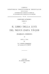 Title: Il Libro della Luce del Negus Zar'a Ya'qob (Mashafa Berhan), II. Aeth. 51., Author: K Conti Rossini