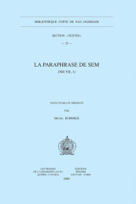 Title: La paraphrase de Sem (NH VII, 1), Author: M Roberge