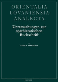 Title: Untersuchungen zur spathieratischen Buchschrift, Author: U Verhoeven