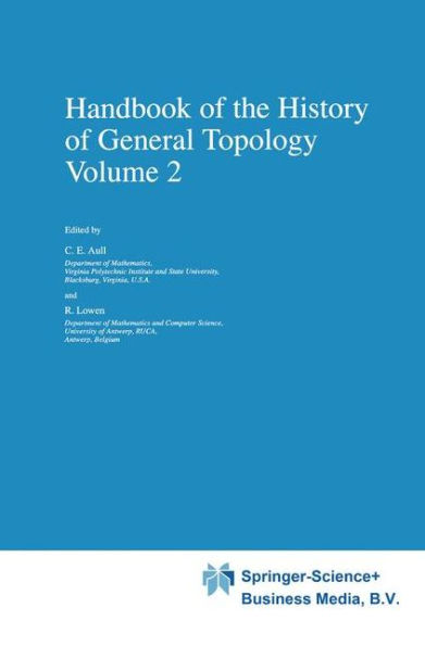 Handbook of the History of General Topology