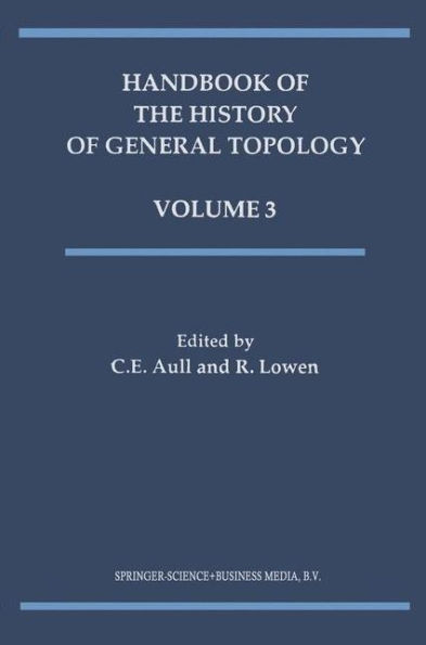 Handbook of the History of General Topology