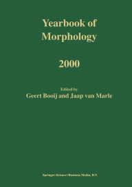 Title: Yearbook of Morphology 2000, Author: G.E. Booij