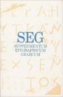 Supplementum Epigraphicum Graecum Volume XL (1990): Volume XL (1990)