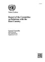 Report of the Committee on Relations with the Host Country: Sixty-ninth Session