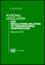 National Legislation & Regulations Relating to Transnational Corporations: Volume 8