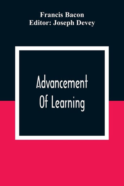 Advancement Of Learning