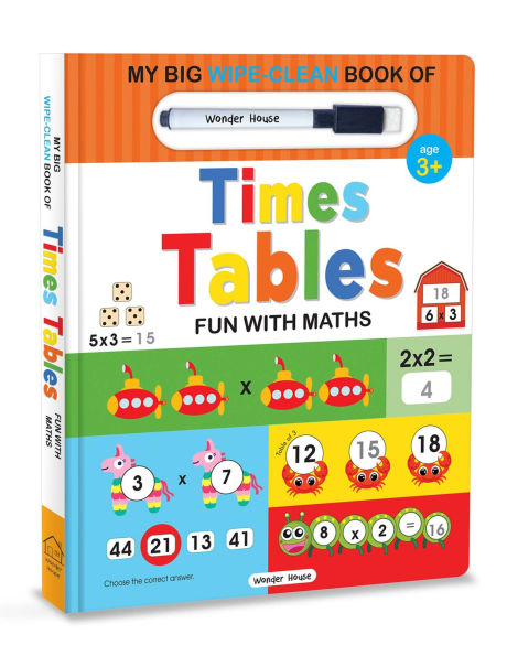My Big Wipe And Clean Book of Times Tables for Kids: Fun With Maths