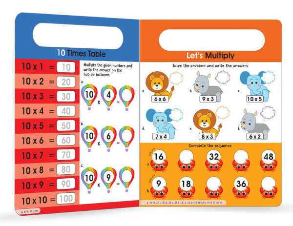 My Big Wipe And Clean Book of Times Tables for Kids: Fun With Maths