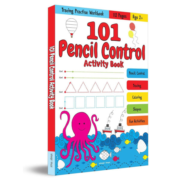 101 Pencil Control Activity Book: Tracing Practise Book