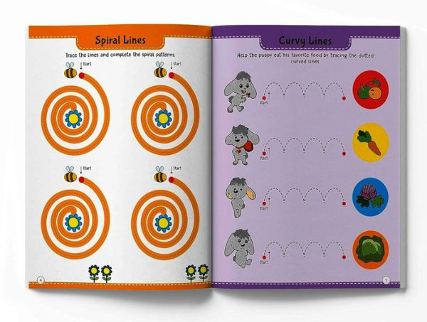101 Pencil Control Activity Book: Tracing Practise Book