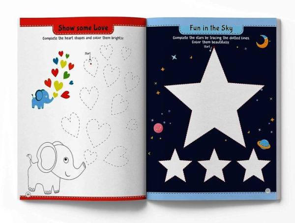101 Pencil Control Activity Book: Tracing Practise Book