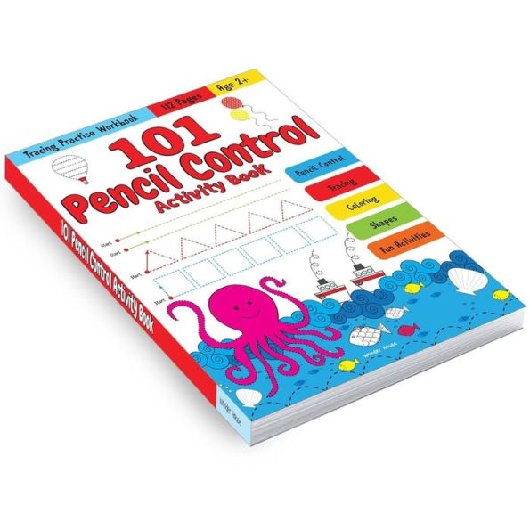 101 Pencil Control Activity Book: Tracing Practise Book