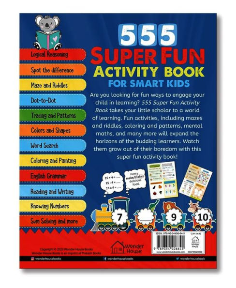 555 SUPER FUN Activity Book for Smart Kids