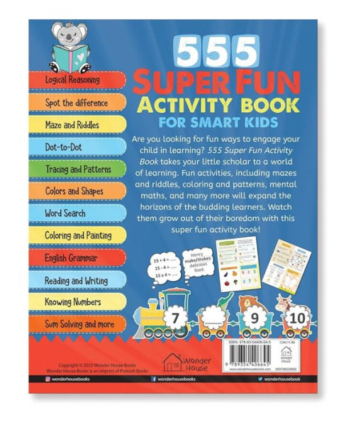 555 SUPER FUN Activity Book for Smart Kids