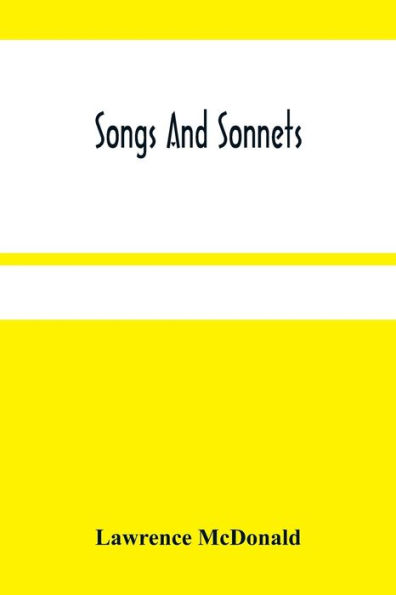 Songs And Sonnets