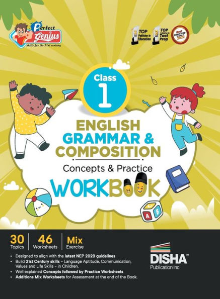 Perfect Genius Class 1 English Grammar & Composition Concepts & Practice Workbook Follows NEP 2020 Guidelines