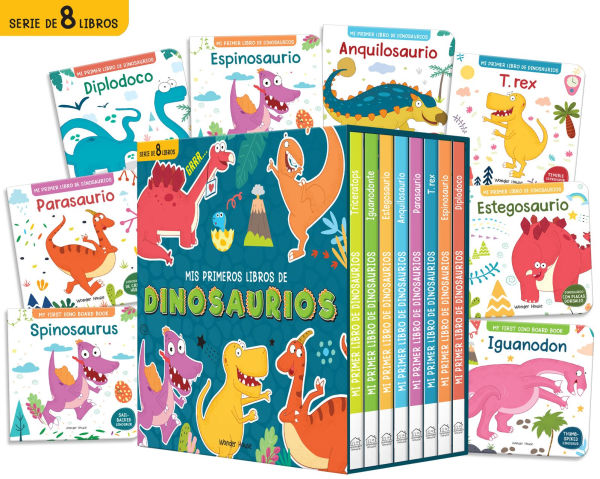 My First Dino Board Book Boxed Set- Spanish