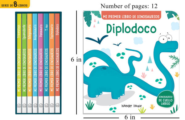 My First Dino Board Book Boxed Set- Spanish