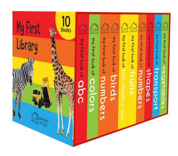 My First Library: Boxset of 10 Board Books for Kids